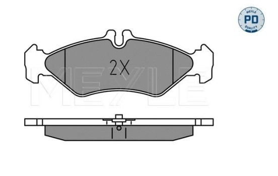 Brake Pad Set, disc brake MEYLE-PD Quality 025 216 2117/PD, Image 2