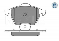 Brake Pad Set, disc brake MEYLE-PD Quality 025 216 2419/PD