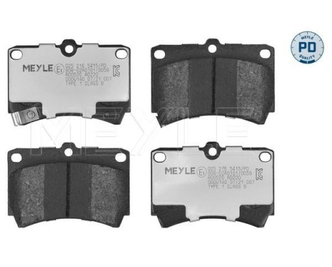 Brake Pad Set, disc brake MEYLE-PD Quality 025 216 5415/PD, Image 3