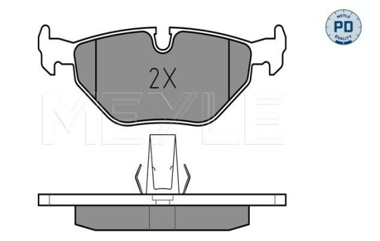 Brake Pad Set, disc brake MEYLE-PD Quality 025 216 9117/PD