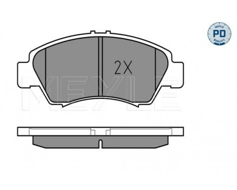 Brake Pad Set, disc brake MEYLE-PD Quality 025 216 9715/PD, Image 2