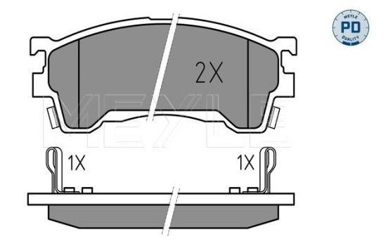 Brake Pad Set, disc brake MEYLE-PD Quality 025 217 5416/PD