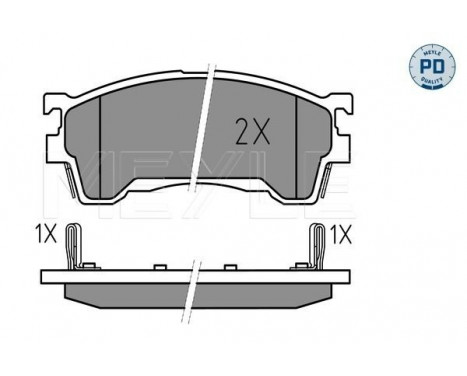 Brake Pad Set, disc brake MEYLE-PD Quality 025 217 5416/PD, Image 2