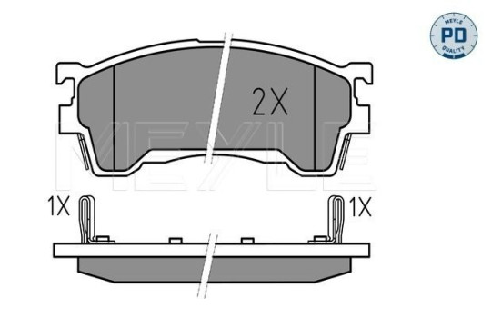 Brake Pad Set, disc brake MEYLE-PD Quality 025 217 5416/PD, Image 2