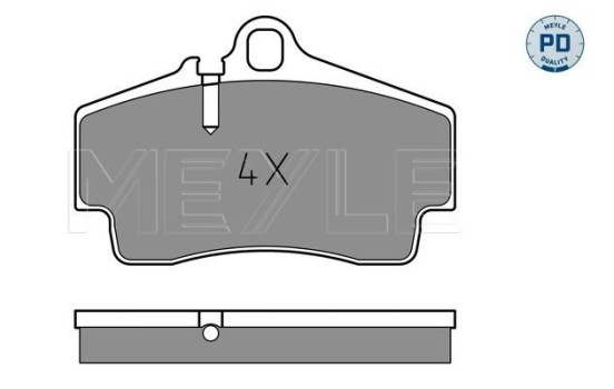 Brake Pad Set, disc brake MEYLE-PD Quality 025 217 9216/PD