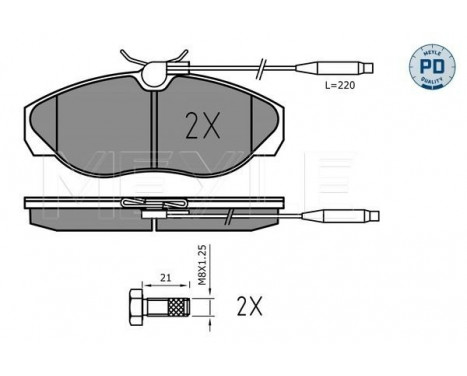 Brake Pad Set, disc brake MEYLE-PD Quality 025 217 9719/PD