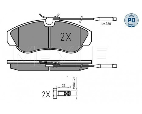 Brake Pad Set, disc brake MEYLE-PD Quality 025 217 9919/PD
