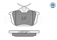 Brake Pad Set, disc brake MEYLE-PD Quality 025 218 6115/PD
