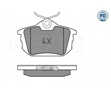 Brake Pad Set, disc brake MEYLE-PD Quality 025 218 6115/PD