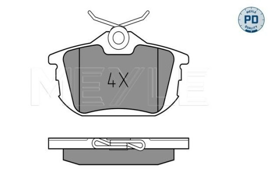 Brake Pad Set, disc brake MEYLE-PD Quality 025 218 6115/PD
