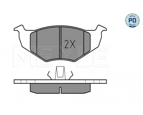 Brake Pad Set, disc brake MEYLE-PD Quality 025 218 6615/PD