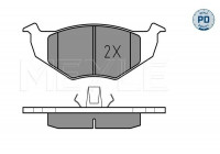 Brake Pad Set, disc brake MEYLE-PD Quality 025 218 6619/PD