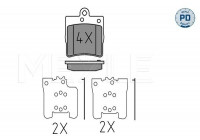 Brake Pad Set, disc brake MEYLE-PD Quality 025 219 1915/PD