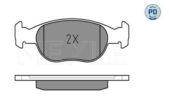 Brake Pad Set, disc brake MEYLE-PD Quality 025 219 3017/PD