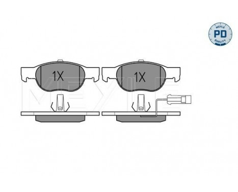 Brake Pad Set, disc brake MEYLE-PD Quality 025 219 3017/PD, Image 2