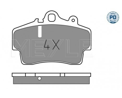 Brake Pad Set, disc brake MEYLE-PD Quality 025 219 3716/PD