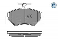 Brake Pad Set, disc brake MEYLE-PD Quality 025 219 4516/PD