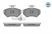 Brake Pad Set, disc brake MEYLE-PD Quality 025 219 4519-1/PD