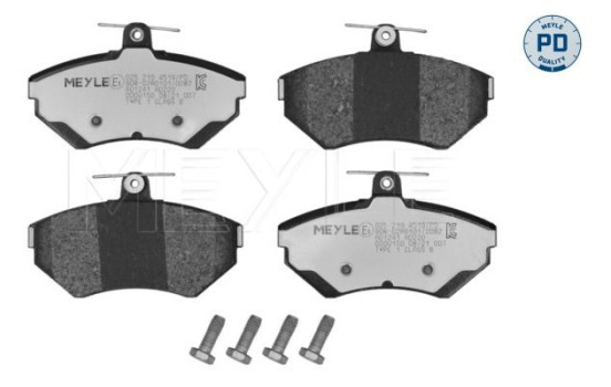 Brake Pad Set, disc brake MEYLE-PD Quality 025 219 4519/PD, Image 2