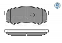 Brake Pad Set, disc brake MEYLE-PD Quality 025 219 4715/PD