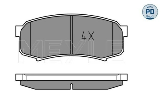 Brake Pad Set, disc brake MEYLE-PD Quality 025 219 4715/PD
