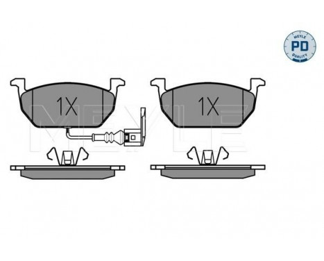 Brake Pad Set, disc brake MEYLE-PD Quality 025 220 3517/PD