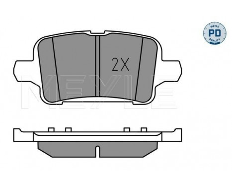 Brake Pad Set, disc brake MEYLE-PD Quality 025 221 2917/PD, Image 2