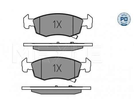 Brake Pad Set, disc brake MEYLE-PD Quality 025 221 4317/PD, Image 2