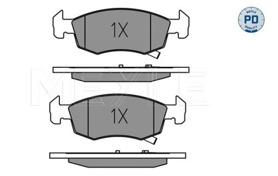 Brake Pad Set, disc brake MEYLE-PD Quality 025 221 4317/PD, Image 2
