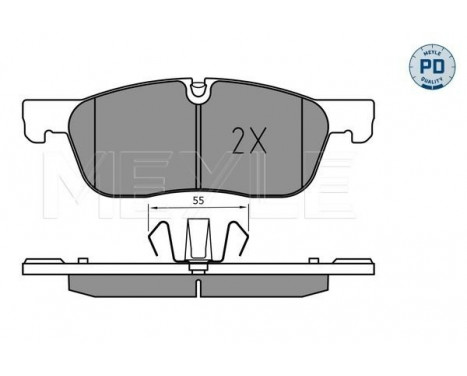 Brake Pad Set, disc brake MEYLE-PD Quality 025 221 4519/PD