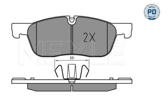 Brake Pad Set, disc brake MEYLE-PD Quality 025 221 4519/PD