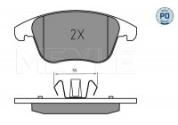 Brake Pad Set, disc brake MEYLE-PD Quality 025 222 6920/PD
