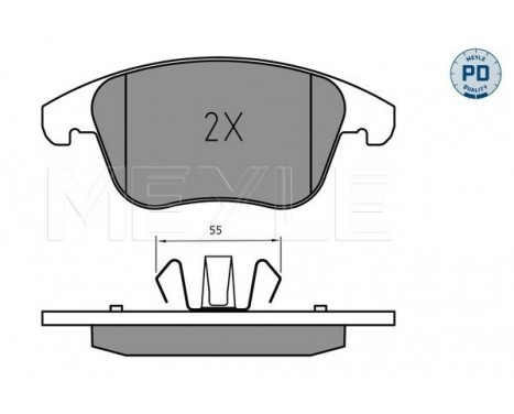 Brake Pad Set, disc brake MEYLE-PD Quality 025 222 6920/PD