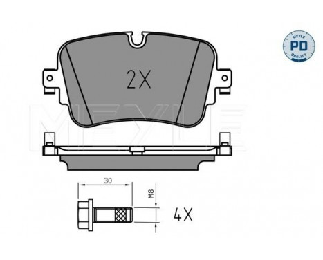 Brake Pad Set, disc brake MEYLE-PD Quality 025 223 0717/PD