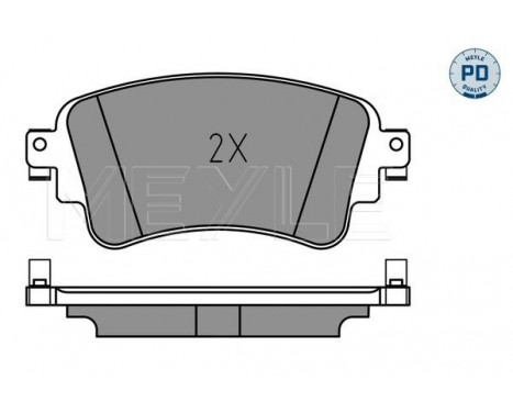 Brake Pad Set, disc brake MEYLE-PD Quality 025 223 0817/PD, Image 2