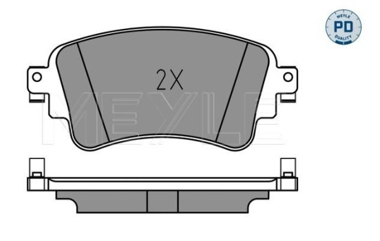 Brake Pad Set, disc brake MEYLE-PD Quality 025 223 0817/PD, Image 2