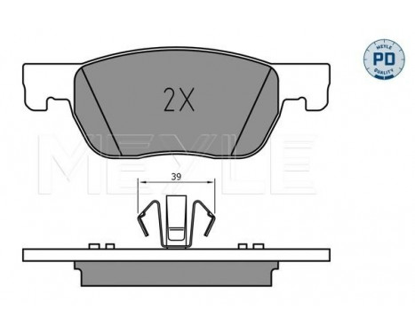 Brake Pad Set, disc brake MEYLE-PD Quality 025 223 4220/PD