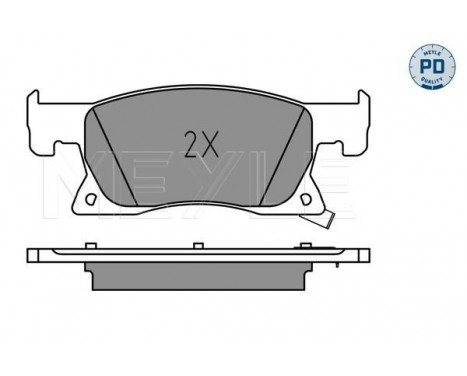 Brake Pad Set, disc brake MEYLE-PD Quality 025 223 4220/PD, Image 2