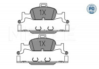 Brake Pad Set, disc brake MEYLE-PD Quality 025 224 0216/PD