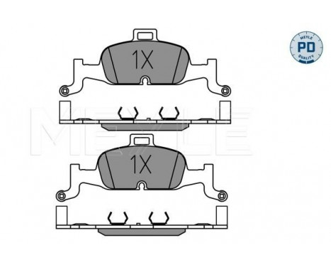 Brake Pad Set, disc brake MEYLE-PD Quality 025 224 0216/PD