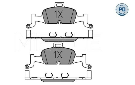 Brake Pad Set, disc brake MEYLE-PD Quality 025 224 0216/PD
