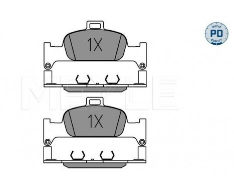 Brake Pad Set, disc brake MEYLE-PD Quality 025 224 0216/PD, Image 2