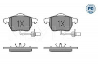 Brake Pad Set, disc brake MEYLE-PD Quality 025 230 1820/PD