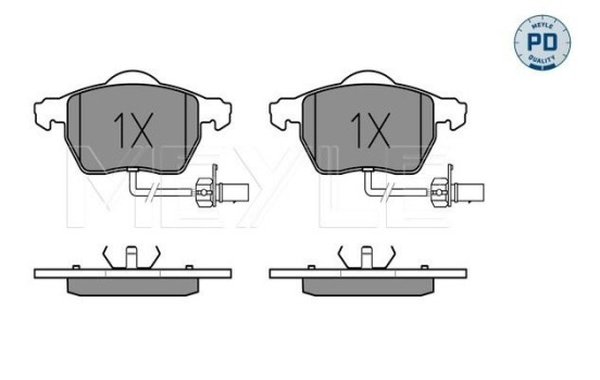 Brake Pad Set, disc brake MEYLE-PD Quality 025 230 1820/PD