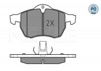 Brake Pad Set, disc brake MEYLE-PD Quality 025 230 5719/PD