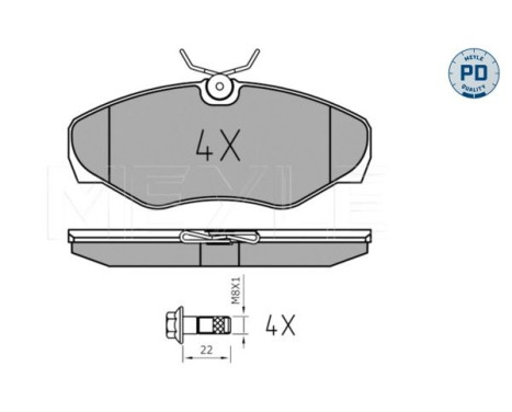 Brake Pad Set, disc brake MEYLE-PD Quality 025 230 9918/PD, Image 2