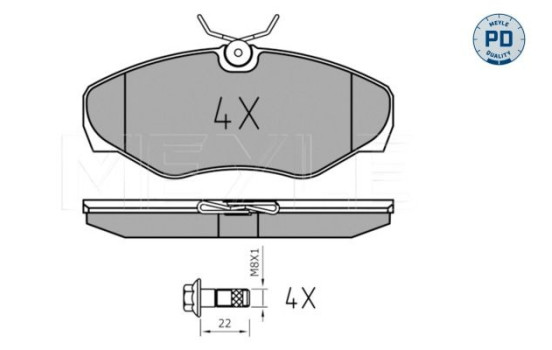 Brake Pad Set, disc brake MEYLE-PD Quality 025 230 9918/PD, Image 2