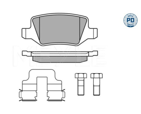 Brake Pad Set, disc brake MEYLE-PD Quality 025 231 3814/PD, Image 2