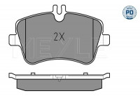 Brake Pad Set, disc brake MEYLE-PD Quality 025 231 4419/PD