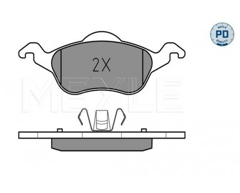 Brake Pad Set, disc brake MEYLE-PD Quality 025 231 5419/PD